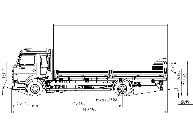 Камаз 65207 чертеж